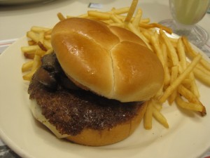 Yummy burger! Okay fries.